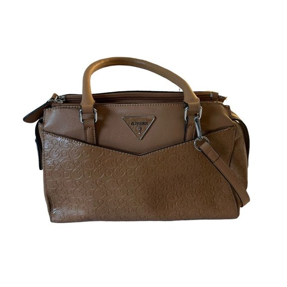Guess Handbags - Guess Satchel Handbag Purse 3 Zipper Compartments